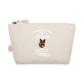 Beware of the mistress, harmless German Shepherd - Organic Pouch - nature - Front