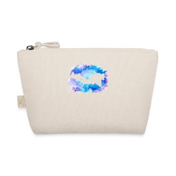 Diving Retro Watercolor Underwater Apnea Diver - Organic Pouch - nature - Front