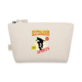 Skateboarding Skate Skater Skateboard Sk8 Vintage - Bio-Täschchen - Natur - Vorne