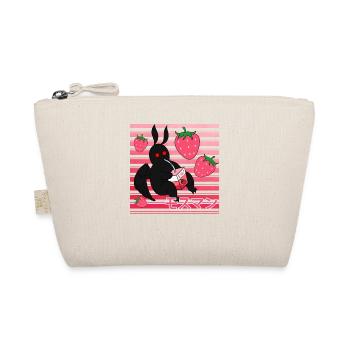 Mothman Kawaii Strawberry Milk Shake Carton - Bio-Täschchen - Natur - Vorne