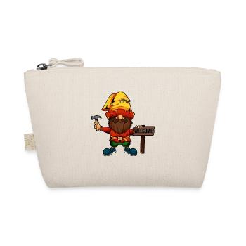 Garden gnome says welcome - Organic Pouch - nature - Front