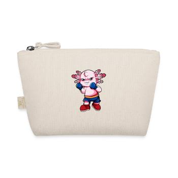 Comic Axolotl makes karate - Organic Pouch - nature - Front