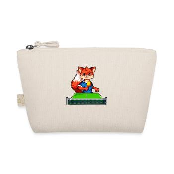 Cartoon fox playing table tennis - Organic Pouch - nature - Front