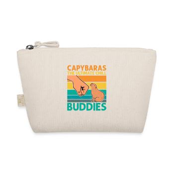 Capybaras The Ultimate Chill Buddies Capybara Rode - Bio-Täschchen - Natur - Vorne
