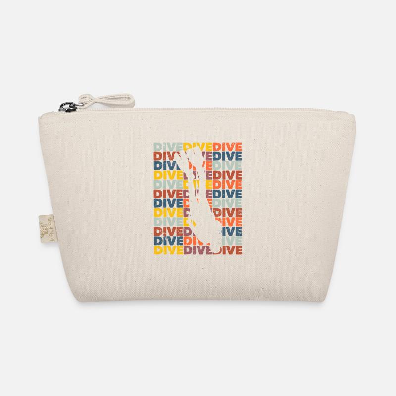 Plongée Rétro Vintage Plongée Silhouette Océan Trousse biologique