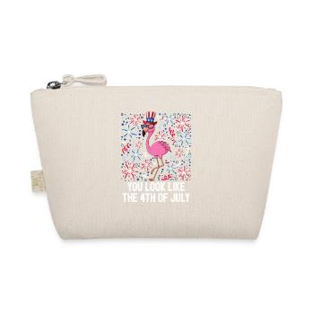 You Look Like The 4th Of July USA Flamingo - Bio-Täschchen - Natur - Vorne