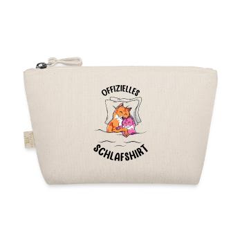 Mein Offizielles Schlafshirt Faulenzer - Bio-Täschchen - Natur - Vorne