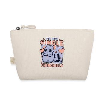I'm Not Single I Have A Chinchilla Long - Organic Pouch - nature - Front