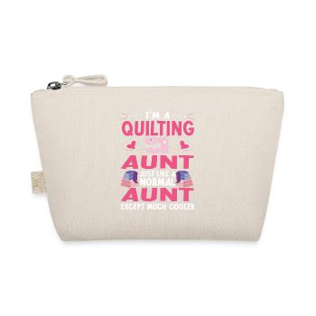 Quilten Geschenk Nähen Stricken Quilter - Bio-Täschchen - Natur - Vorne