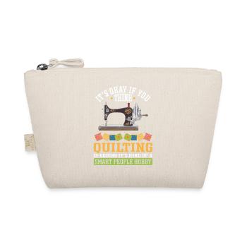 Quilten Geschenk Nähen Stricken Quilter - Bio-Täschchen - Natur - Vorne