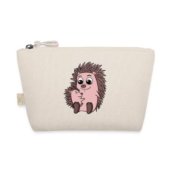 Hedgehog family - Hedgehog with baby - Organic Pouch - nature - Front