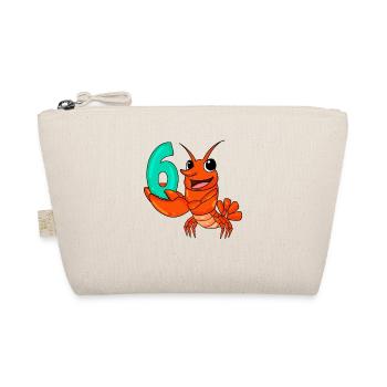 6 Birthday 6 years old with animal motif - six - Organic Pouch - nature - Front
