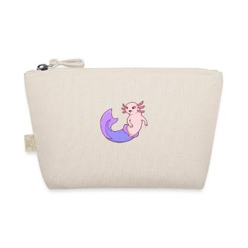 The Axolotl Mermaid - Organic Pouch - nature - Front
