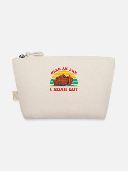 Retro Vintage Need An Ark I Noah Guy Christian Fun - Organic Pouch - nature