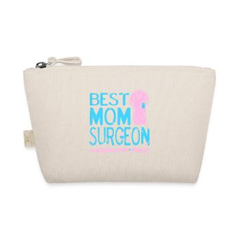 Best MOM Surgeon Retro Vintage Surgeon Designs - Organic Pouch - nature - Front