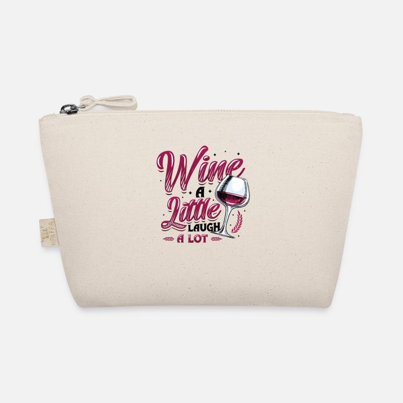 Wine A Little Laugh A Lot, Wine Lover Bio-Täschchen