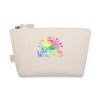 I know I'm playing like a girl - Organic Pouch - nature - Front