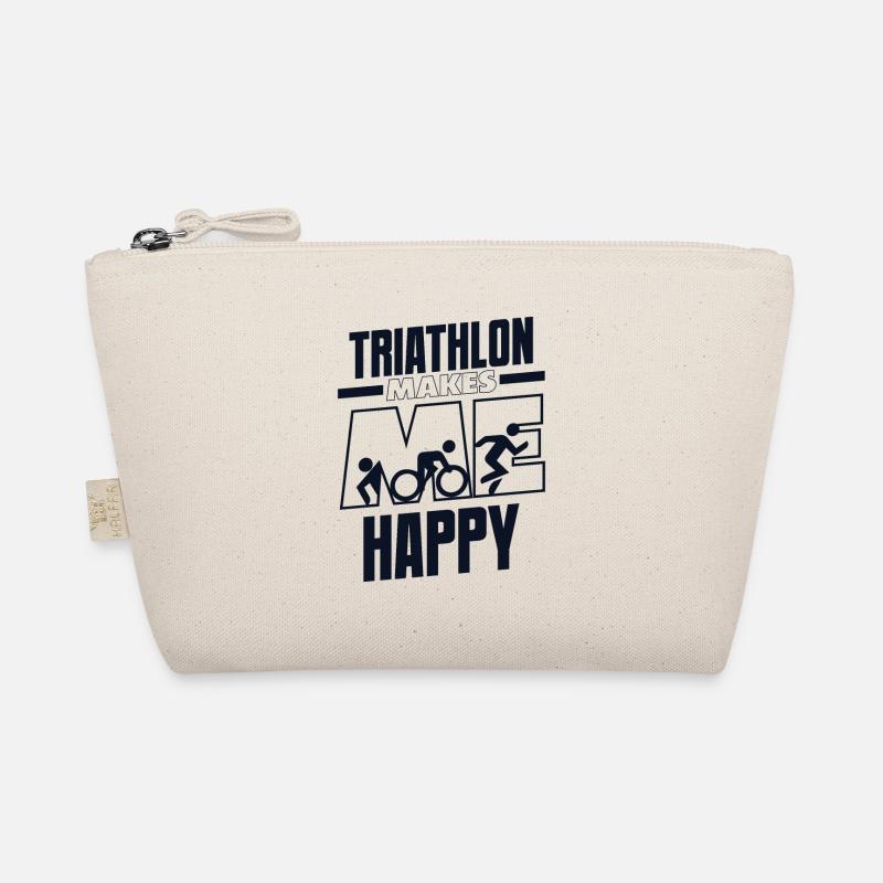 Triathlon Makes Me Happy Training Triathlonrad Bio-Täschchen