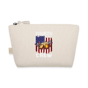 4th Of July Crew American Flag Fireworks Beer Day - Bio-Täschchen - Natur - Vorne