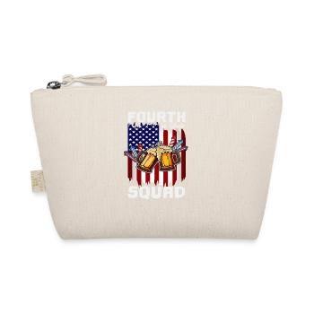 4th of July Squad Day Drinking Crew US Flag - Trousse biologique - nature - Devant