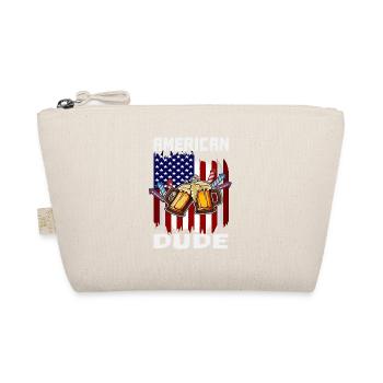 4th Of July Proud American Dude US Flag Pride - Bio-Täschchen - Natur - Vorne