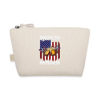 4th Of July Proud American Mama US Flag Pride - Bio-Täschchen - Natur - Vorne
