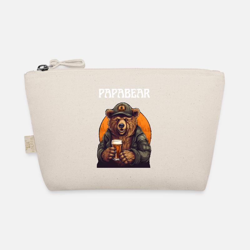 Papa Bear proud Daddy proud dad Organic Pouch