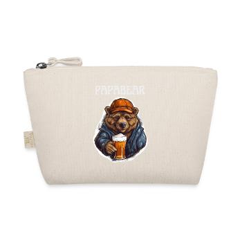 Papa Bear proud Daddy proud dad - Organic Pouch - nature - Front
