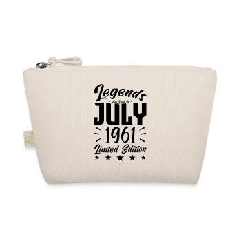 Born in July 1961. Birthday gift. - Organic Pouch - nature - Front