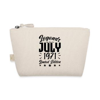 Born in July 1971. Birthday gift. - Organic Pouch - nature - Front