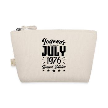 Born in July 1976. Birthday gift. - Organic Pouch - nature - Front