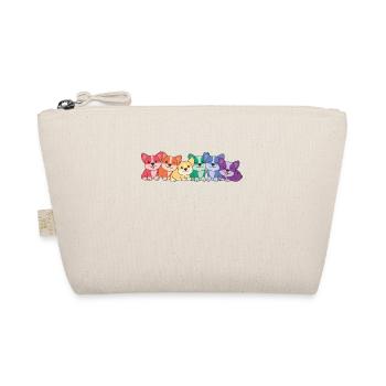 Rainbow Corgi Flag Pride LGBTQ Cute Dogs - Organic Pouch - nature - Front