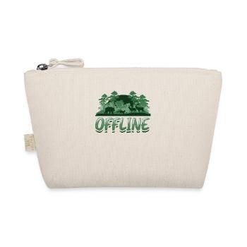Offline, nature lovers, hiking - Organic Pouch - nature - Front