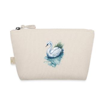 Graceful swan watercolor painting - Organic Pouch - nature - Front
