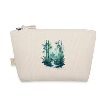 watercolor bamboo painting - Organic Pouch - nature - Front
