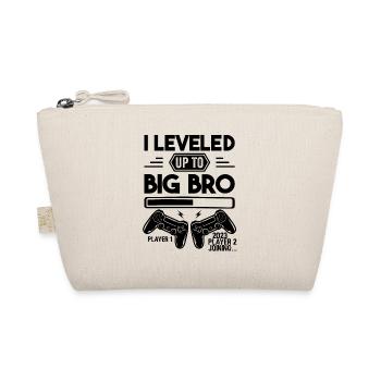 Video Gamer Gaming - I Leveled up to Big Bro - Organic Pouch - nature - Front