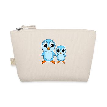 Famille Pingouin - Pingouin avec bébé - Penguin Motif - Trousse biologique - nature - Devant
