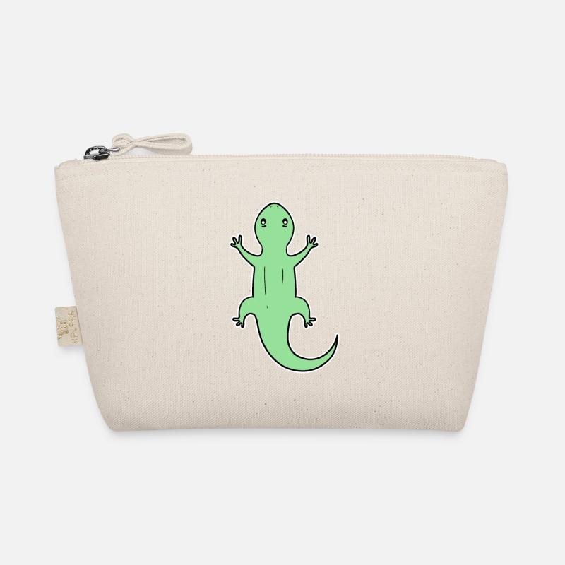 Echsen Echse Grün Reptilien Bio-Täschchen