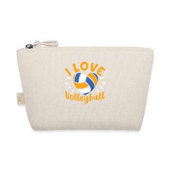 J’aime le volleyball drôle de sports mignons - Trousse biologique - nature - Devant