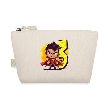 Super-héros de 3 ans et fête d’anniversaire d’action pour enfants - Trousse biologique - nature - Devant
