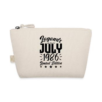 Born in July 1986. Birthday gift. - Organic Pouch - nature - Front