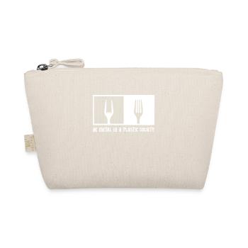 Be Metal In A Plastic Society French fries fork Metal - Organic Pouch - nature - Front