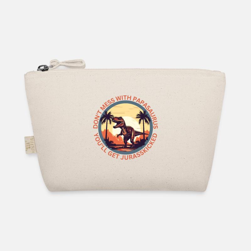 Witziges Papa Papasaurus Dino Dinosaurier Geschenk Bio-Täschchen