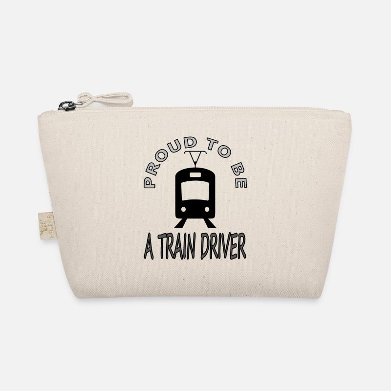 Zugführer Zugfahrer Bahnhof Eisenbahn Geschenkidee Bio-Täschchen