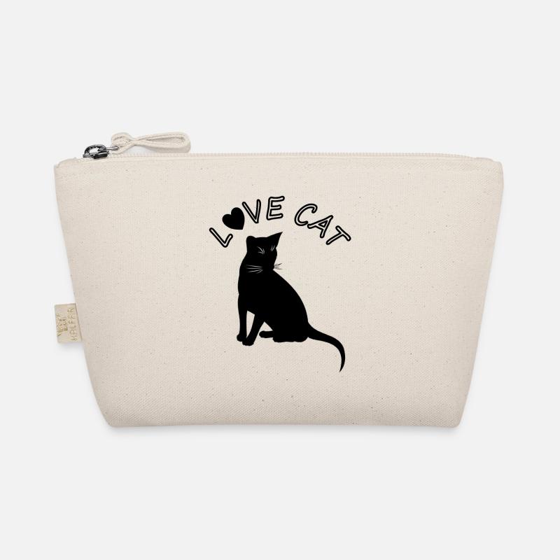 Black Cat Cat Lover Meow Gift Idea Trousse biologique