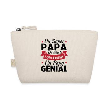 Un super papa devient forcément un papy génial - Trousse biologique - nature - Devant