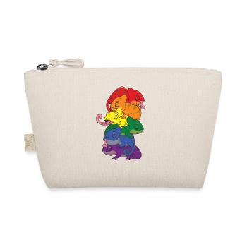Drapeau arc-en-ciel Pride LGBTQ Mignon Caméléon Stack - Trousse biologique - nature - Devant