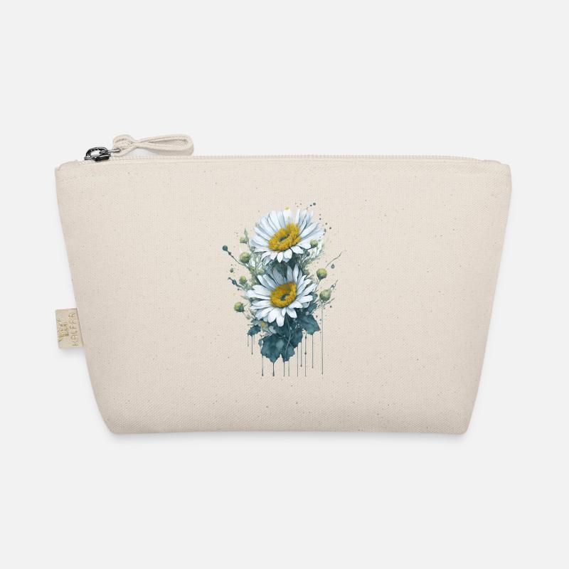 Aquarell Gänseblümchenblume - Bio-Täschchen - Natur