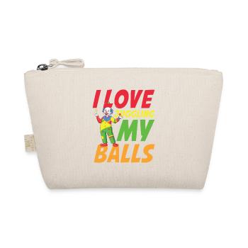 I Love Juggling My Balls für einen Clown - Bio-Täschchen - Natur - Vorne
