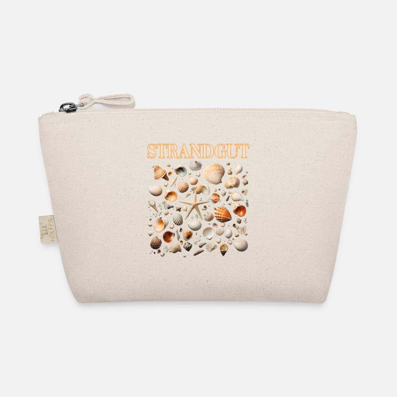 Strandgut Muscheln Seestern Strand Sammeln - Bio-Täschchen - Natur